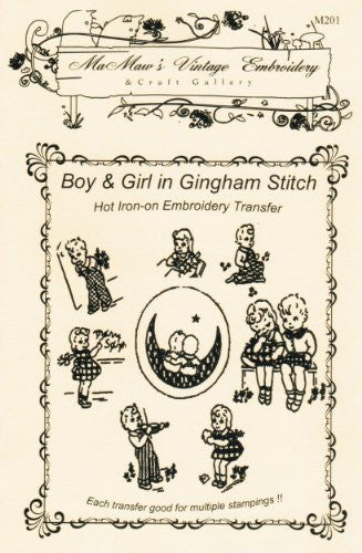 Moonbeam Sweethearts Stitch Hot Iron Embroidery Transfers