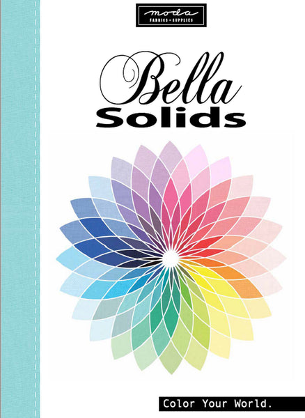 Moda Bella Solids BLACK Charm Pack 100% Cotton 5-inch Precut Fabric Craft Squares (42 pcs)