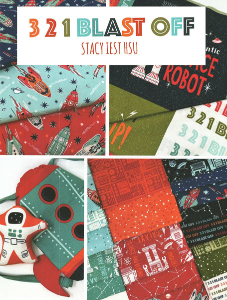 321 Blast Off Charm Pack 5-inch Precut Fabric Squares by Stacy Iest Hsu for Moda Fabrics (42 pcs)