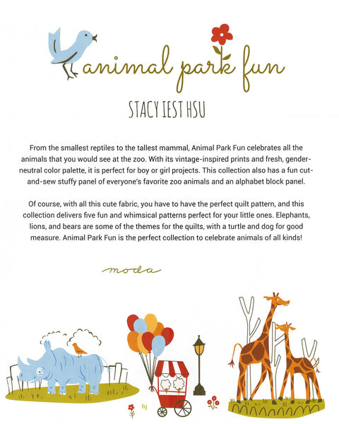 Animal Park Fun Layer Cake 10-inch Precut Fabric Squares by Stacy Iest Hsu for Moda Fabrics (42 pcs)