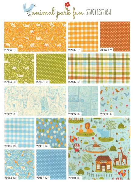Animal Park Fun Layer Cake 10-inch Precut Fabric Squares by Stacy Iest Hsu for Moda Fabrics (42 pcs)