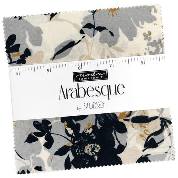 Arabesque Charm Pack 5-inch Precut Fabric Squares by Studio M for Moda Fabrics (42 pcs)