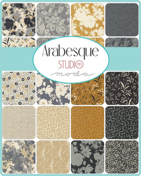Arabesque Charm Pack 5-inch Precut Fabric Squares by Studio M for Moda Fabrics (42 pcs)