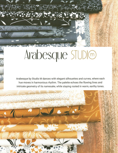 Arabesque Charm Pack 5-inch Precut Fabric Squares by Studio M for Moda Fabrics (42 pcs)