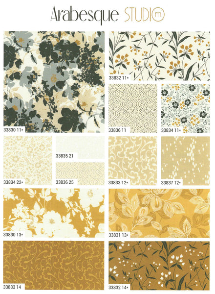 Arabesque Charm Pack 5-inch Precut Fabric Squares by Studio M for Moda Fabrics (42 pcs)