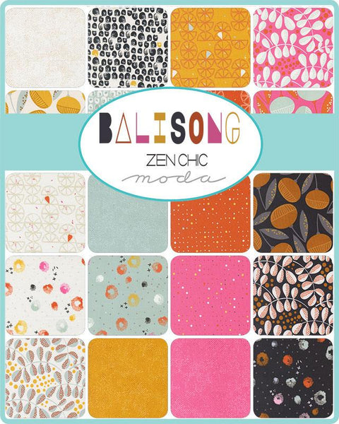 Balisong Charm Pack 5-inch Precut Fabric Squares by Zen Chic for Moda Fabrics (42 pcs)