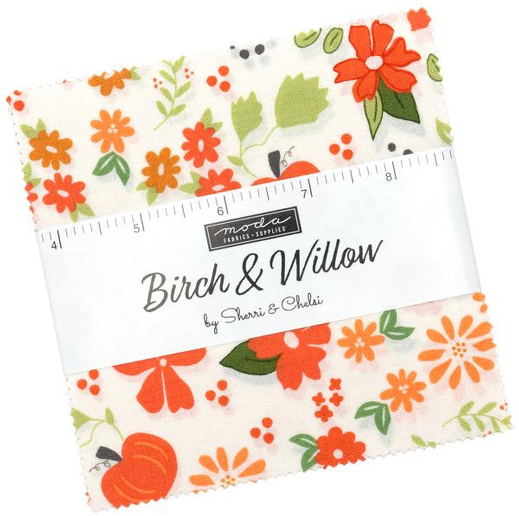 BIRCH & WILLOW Charm Pack by Sherri & Chelsi 100% Cotton 5-inch Precut Fabric Squares (42 pcs)