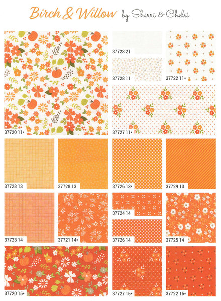 BIRCH & WILLOW Charm Pack by Sherri & Chelsi 100% Cotton 5-inch Precut Fabric Squares (42 pcs)