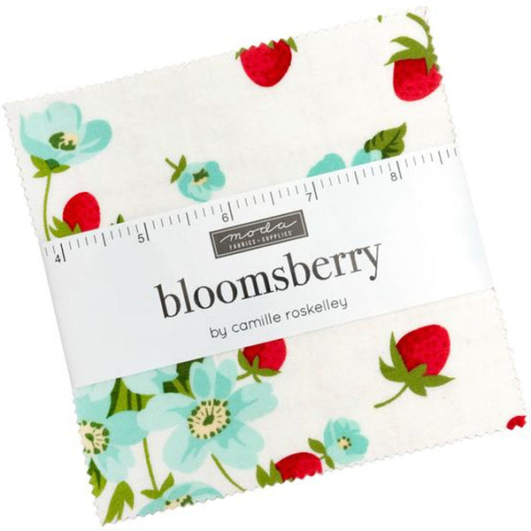BLOOMSBERRY Charm Pack by Camille Roskelley 100% Cotton 5-inch Precut Fabric Squares (42 pcs)