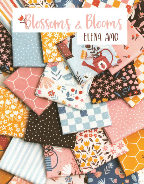 Blossoms & Blooms Charm Pack 5-inch Precut Fabric Squares by Elena Amo for Moda Fabrics (42 pcs)