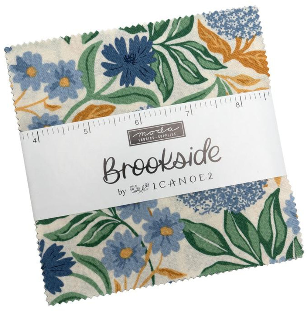 Brookside Charm Pack 5-inch Precut Fabric Squares by 1 Canoe 2 for Moda Fabrics (42 pcs)