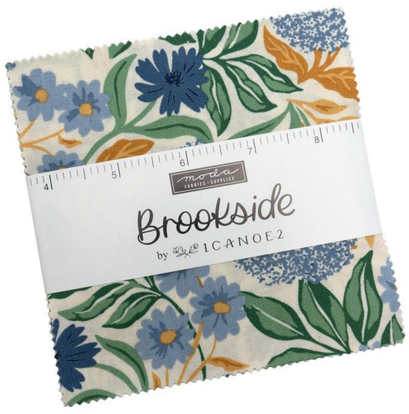 Brookside Charm Pack 5-inch Precut Fabric Squares by 1 Canoe 2 for Moda Fabrics (42 pcs)