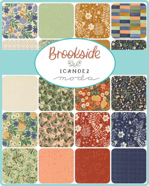 Brookside Charm Pack 5-inch Precut Fabric Squares by 1 Canoe 2 for Moda Fabrics (42 pcs)