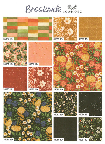 Brookside Charm Pack 5-inch Precut Fabric Squares by 1 Canoe 2 for Moda Fabrics (42 pcs)