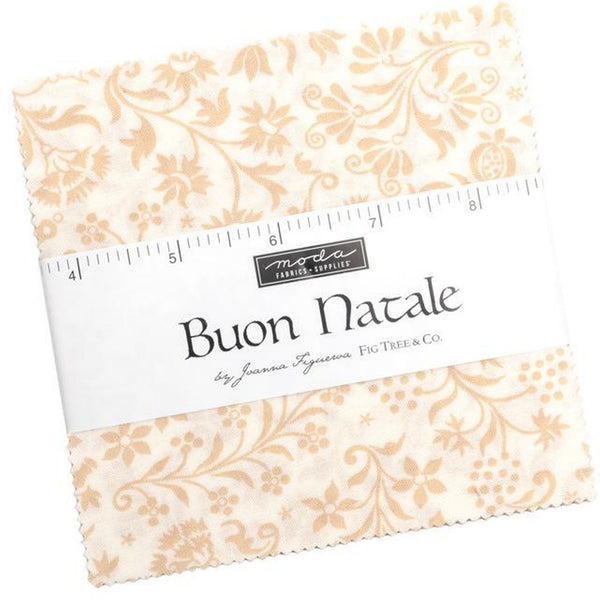 Buon Natale Charm Pack 5-inch Precut Fabric Squares by Joanna Figueroa for Moda Fabrics (42 pcs)