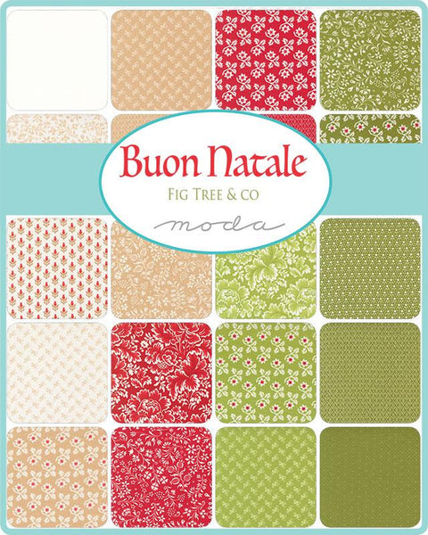 Buon Natale Charm Pack 5-inch Precut Fabric Squares by Joanna Figueroa for Moda Fabrics (42 pcs)