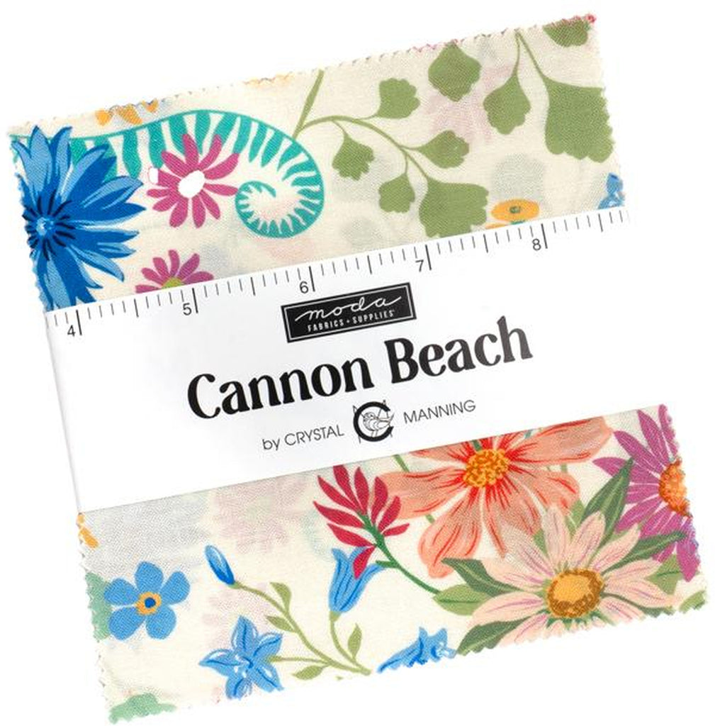 Cannon Beach Charm Pack 5-inch Precut Fabric Squares by Crystal Manning for Moda Fabrics (42 pcs)