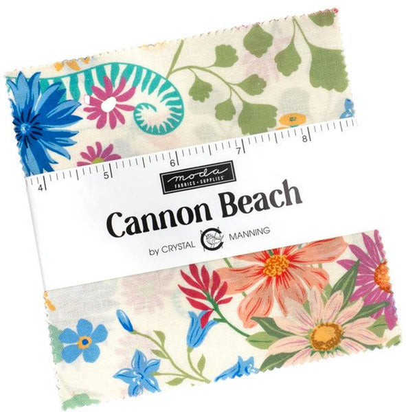 Cannon Beach Charm Pack 5-inch Precut Fabric Squares by Crystal Manning for Moda Fabrics (42 pcs)