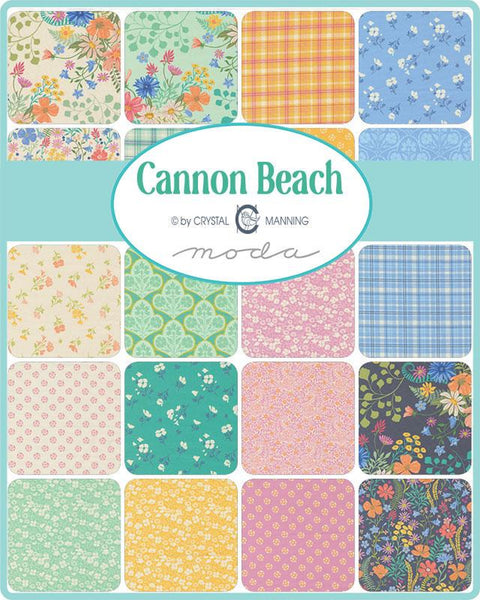 Cannon Beach Charm Pack 5-inch Precut Fabric Squares by Crystal Manning for Moda Fabrics (42 pcs)