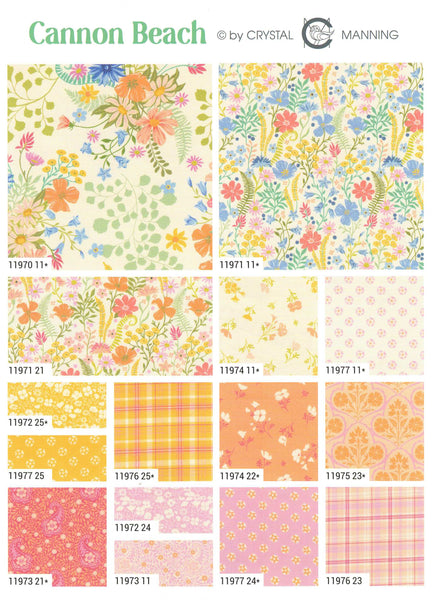 Cannon Beach Charm Pack 5-inch Precut Fabric Squares by Crystal Manning for Moda Fabrics (42 pcs)