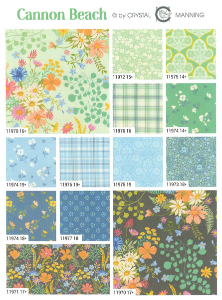 Cannon Beach Layer Cake 10-inch Precut Fabric Squares by Crystal Manning for Moda Fabrics (42 pcs)