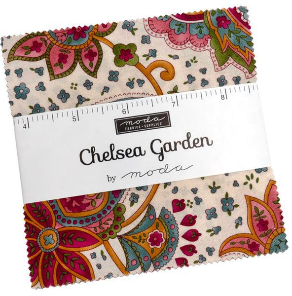 Chelsea Garden Charm Pack 5-inch Precut Fabric Squares by Moda Fabrics (42 pcs)