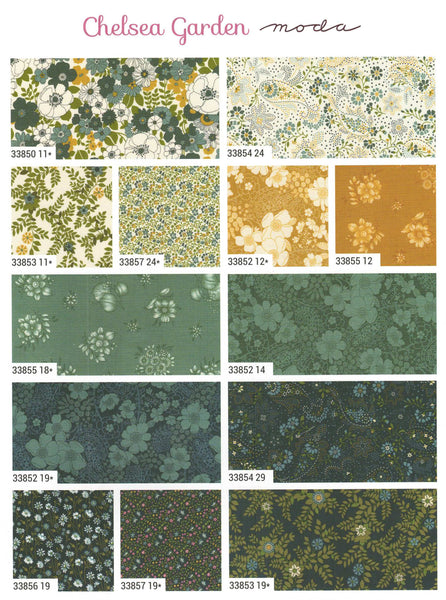 Chelsea Garden Charm Pack 5-inch Precut Fabric Squares by Moda Fabrics (42 pcs)