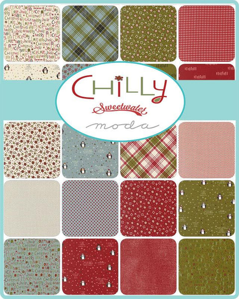 Chilly Charm Pack 5-inch Precut Fabric Squares by Sweetwater for Moda Fabrics (42 pcs)