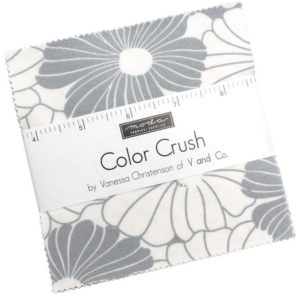 Color Crush Charm Pack 5-inch Precut Fabric Squares by Vanessa Christenson for Moda Fabrics (42 pcs)