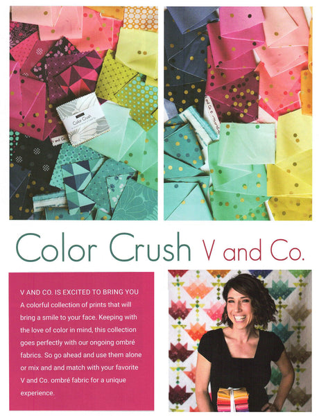 Color Crush Charm Pack 5-inch Precut Fabric Squares by Vanessa Christenson for Moda Fabrics (42 pcs)