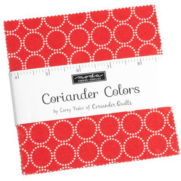 Coriander Colors Charm Pack 5-inch Precut Fabric Squares by Corey Yoder for Moda Fabrics (42 pcs)