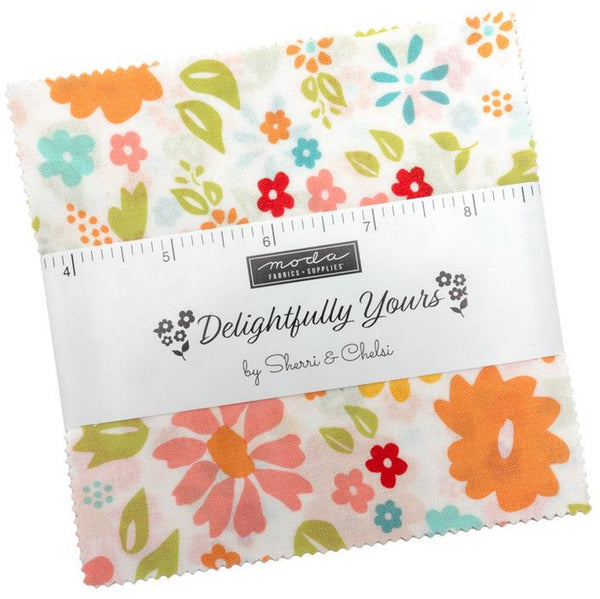 Delightfully Yours Charm Pack 5-inch Precut Fabric Squares by Sherri & Chelsi for Moda Fabrics (42 pcs)