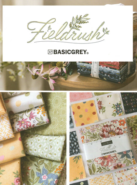 Fieldrush Charm Pack 5-inch Precut Fabric Squares by BasicGrey for Moda Fabrics (42 pcs)