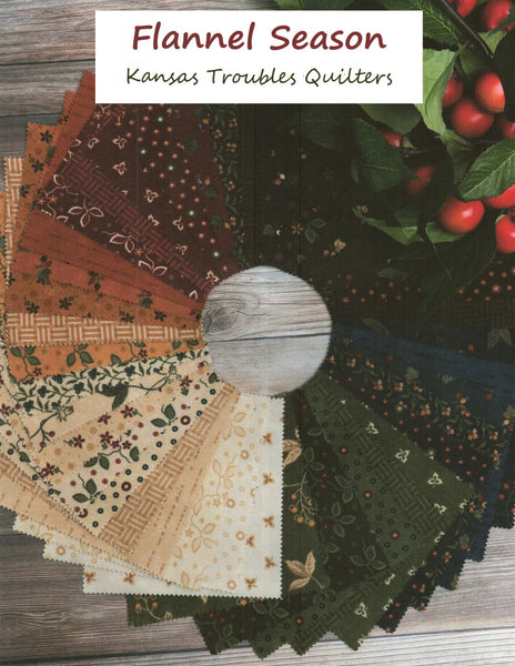 Flannel Season Layer Cake 10-inch Precut Fabric Squares by Kansas Troubles Quilters for Moda Fabrics (42 pcs)