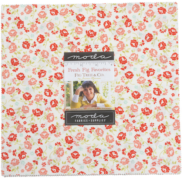 Fresh Fig Favorites Layer Cake 10-inch Precut Fabric Squares by Joanna Figueroa for Moda Fabrics (42 pcs)
