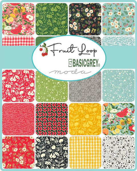 Fruit Loop Charm Pack 5-inch Precut Fabric Squares by BasicGrey for Moda Fabrics (42 pcs)