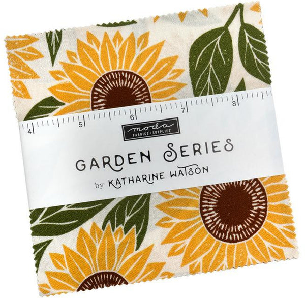 Garden Series Charm Pack 5-inch Precut Fabric Squares by Katharine Watson for Moda Fabrics (42 pcs)