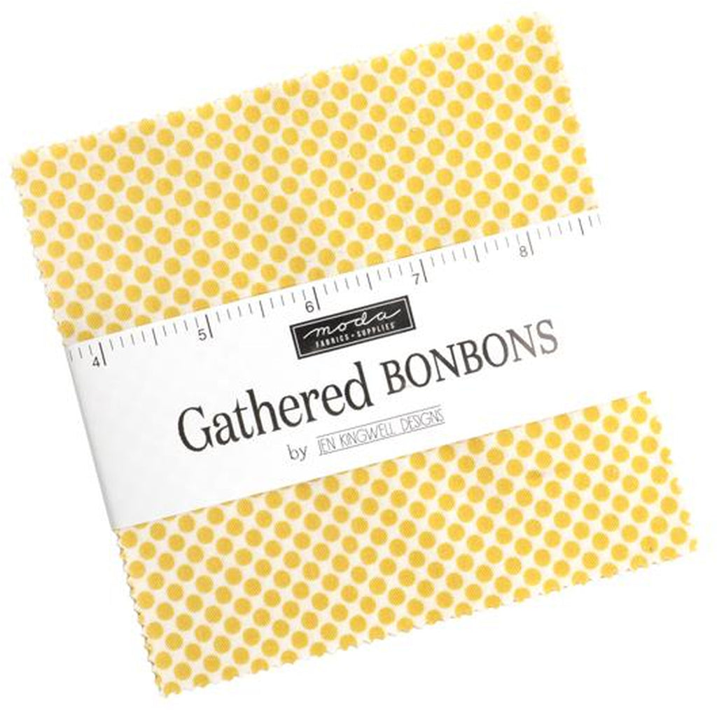 Moda Fabrics Gathered BonBons Charm Pack by Jen Kingwell 5-inch Precut Fabric Squares (42 pcs)