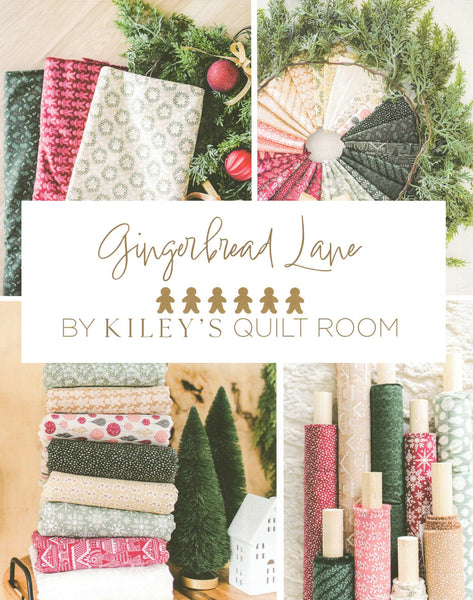 Gingerbread Lane Charm Pack 5-inch Precut Fabric Squares by Kiley's Quilt Room for Moda Fabrics (42 pcs)
