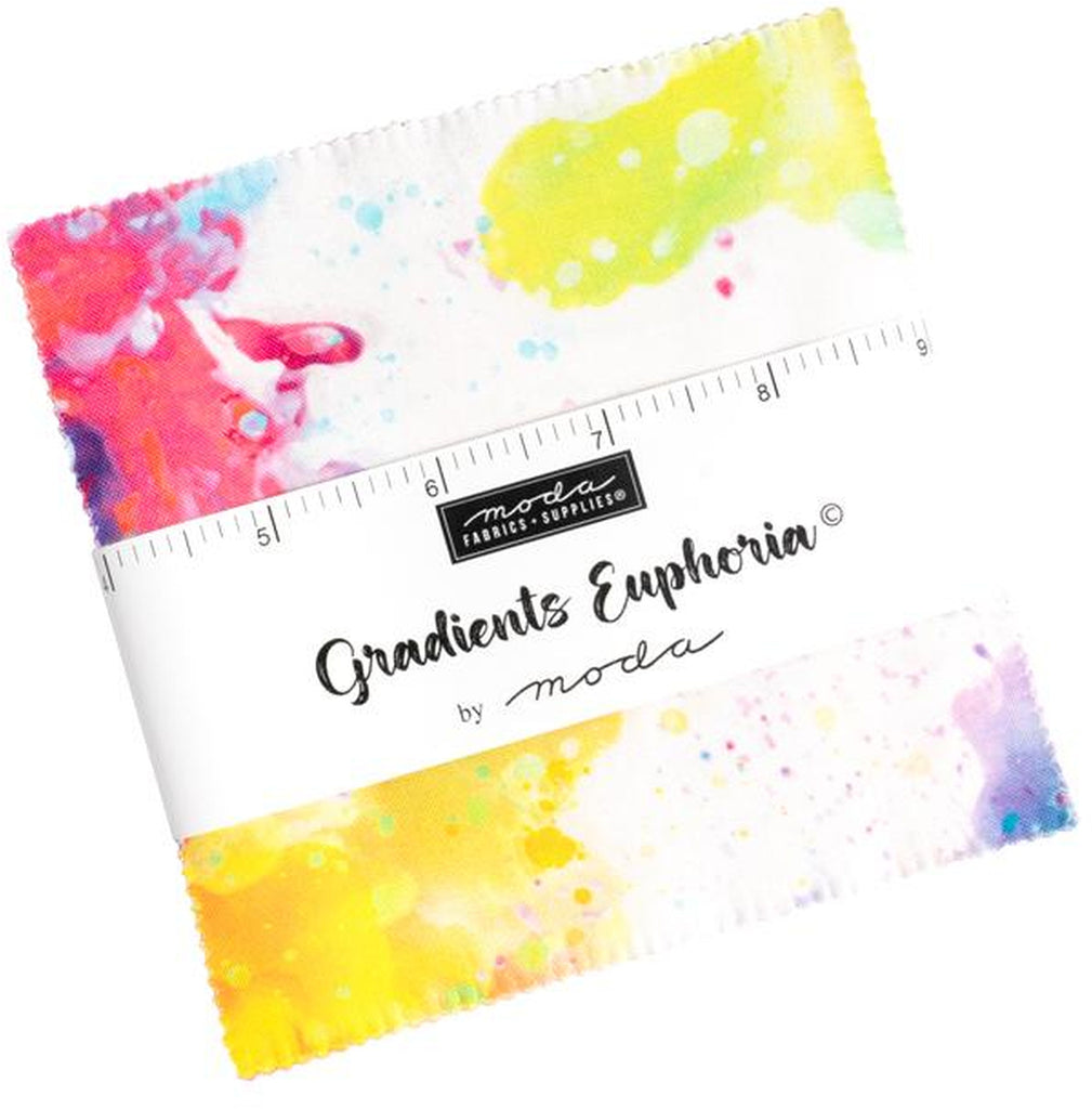 GRADIENTS EUPHORIA Charm Pack by Moda Fabrics 100% Cotton 5-inch Precut Fabric Squares (42 pcs)