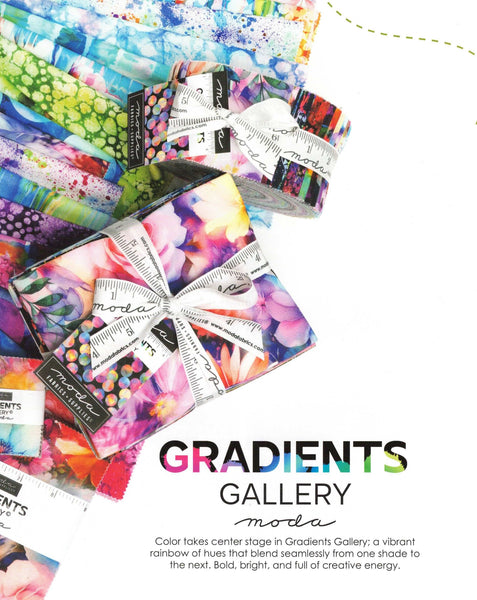 GRADIENTS GALLERY Charm Pack by Moda Fabrics 100% Cotton 5-inch Precut Craft Squares (42 pcs)