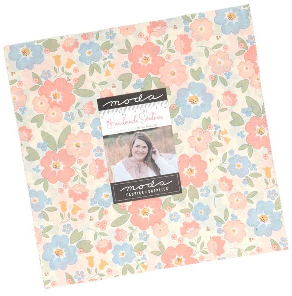 HANDMADE SWEETNESS Layer Cake by Heather Briggs 100% Cotton 10-inch Precut Craft Fabric Squares (42 pcs)