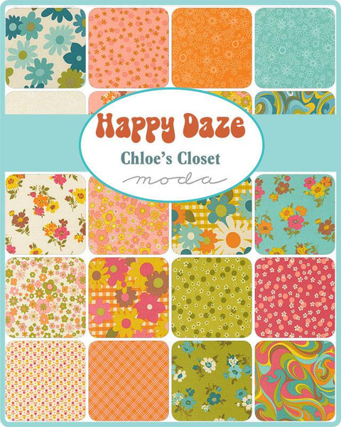 Happy Daze Layer Cake 10-inch Precut Fabric Squares by Chloe's Closet for Moda Fabrics (42 pcs)