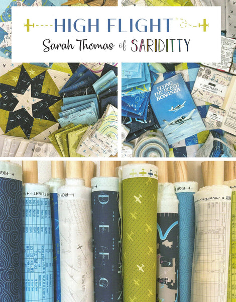 High Flight Charm Pack 5-inch Precut Fabric Squares by Sarah Thomas for Moda Fabrics (42 pcs)