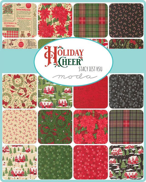 Holiday Cheer Charm Pack 5-inch Precut Fabric Squares by Stacy Iest Hsu for Moda Fabrics (42 pcs)
