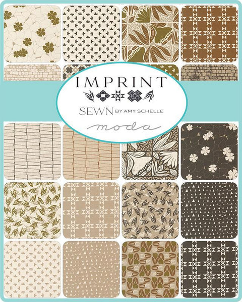 Moda Fabrics Imprint Charm Pack by Amy Schelle 5-inch Precut Fabric Craft Squares (42 pcs)