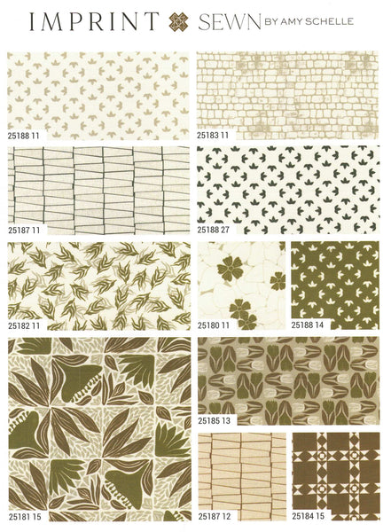 Moda Fabrics Imprint Charm Pack by Amy Schelle 5-inch Precut Fabric Craft Squares (42 pcs)