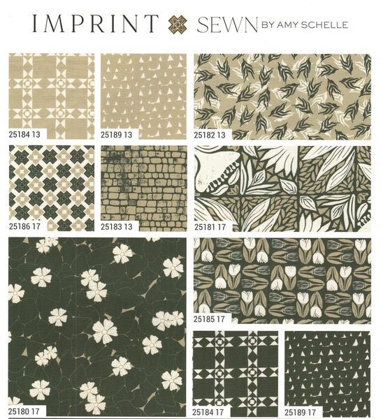 Moda Fabrics Imprint Charm Pack by Amy Schelle 5-inch Precut Fabric Craft Squares (42 pcs)