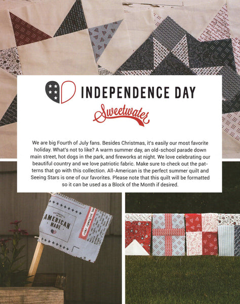Independence Day Charm Pack 5-inch Precut Fabric Squares by Sweetwater for Moda Fabrics (42 pcs)