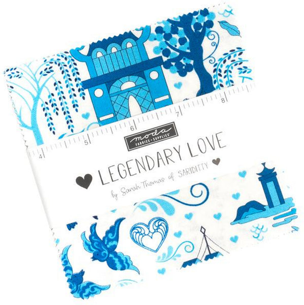 Legendary Love Charm Pack 5-inch Precut Fabric Squares by Sarah Thomas for Moda Fabrics (42 pcs)